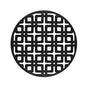 Infinity Drain - 5'' Round Link Pattern Decorative Plate for RK 5, RKD 5, RKDB 5 in Matte Black - Matte Black