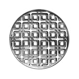 Infinity Drain - 5'' Round Link Pattern Decorative Plate for RK 5, RKD 5, RKDB 5 in Polished Stainless - Polished Stainless