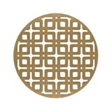 Infinity Drain - 5'' Round Link Pattern Decorative Plate for RK 5, RKD 5, RKDB 5 in Satin Bronze - Satin Bronze