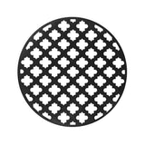 Infinity Drain - 5'' Round Moor Pattern Decorative Plate for RM 5, RMD 5, RMDB 5 in Matte Black - Matte Black