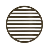 Infinity Drain - 5'' Round Lines Pattern Decorative Plate for RN 5, RND 5, RNDB 5 in Oil Rubbed Bronze - Oil Rubbed Bronze
