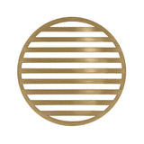 Infinity Drain - 5'' Round Lines Pattern Decorative Plate for RN 5, RND 5, RNDB 5 in Satin Bronze - Satin Bronze