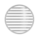 Infinity Drain - 5'' Round Lines Pattern Decorative Plate for RN 5, RND 5, RNDB 5 in Satin Stainless - Satin Stainless