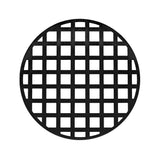 Infinity Drain - 5'' Round Squares Pattern Decorative Plate for RQ 5, RQD 5, RQDB 5 in Matte Black - Matte Black