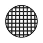Infinity Drain - 5'' Round Squares Pattern Decorative Plate for RQ 5, RQD 5, RQDB 5 in Matte Black - Matte Black