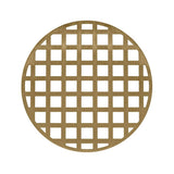 Infinity Drain - 5'' Round Squares Pattern Decorative Plate for RQ 5, RQD 5, RQDB 5 in Satin Bronze - Satin Bronze