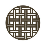 Infinity Drain - 5'' Round Weave Pattern Decorative Plate for RV 5, RVD 5, RVDB 5 in Oil Rubbed Bronze - Oil Rubbed Bronze