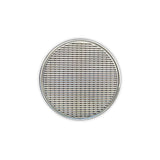 Infinity Drain - 5'' Round RWDB 5 Complete Kit with Wedge Wire Pattern Decorative Plate in Satin Stainless with Stainless Steel Bonded Flange Drain Body, 2'' No Hub Outlet - Satin Stainless