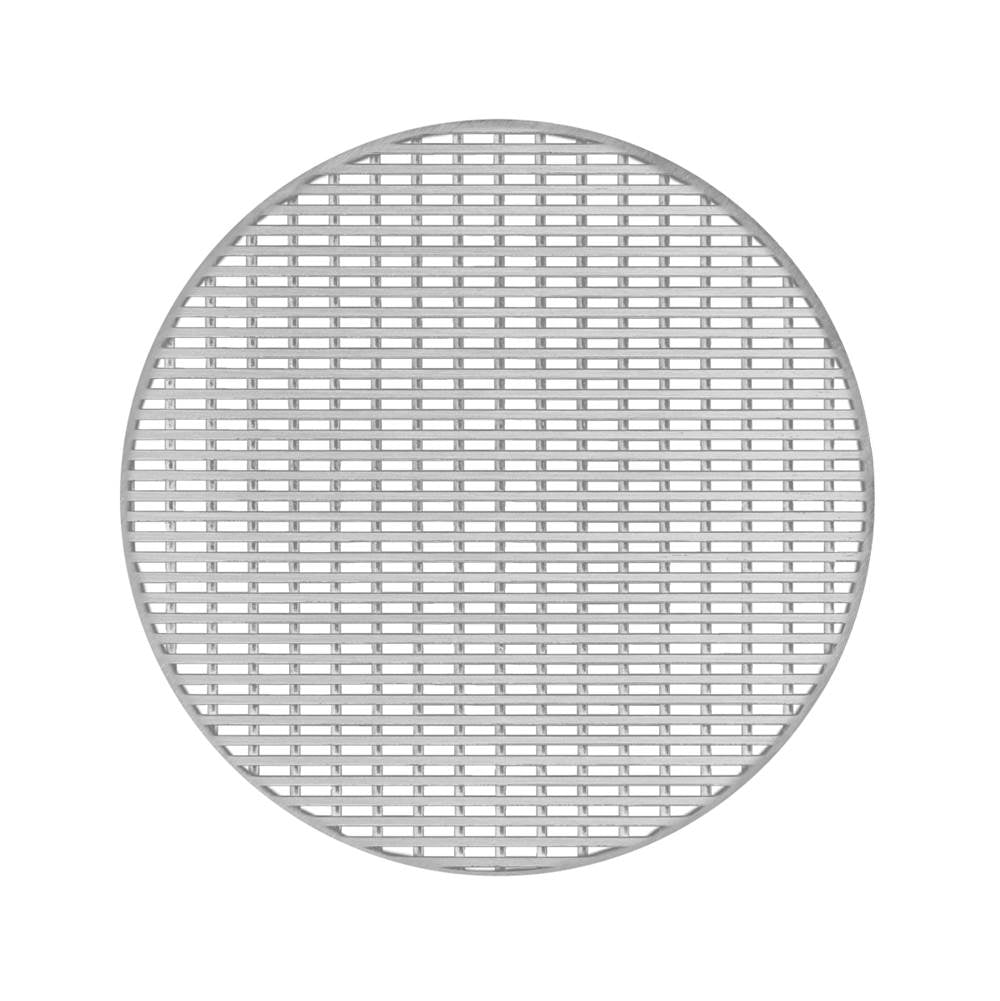 Infinity Drain - 5'' Round Wedge Wire Pattern Decorative Plate for RW 5, RWD 5, RWDB 5 in Satin Stainless - Satin Stainless