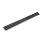 Infinity Drain - 48'' S-PVC Series Complete Kit with 4'' Wedge Wire Grate in Matte Black - Matte Black