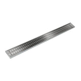 Infinity Drain - 48'' S-PVC Series Complete Kit with 4'' Wedge Wire Grate in Polished Stainless - Polished Stainless