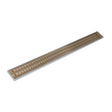 Infinity Drain - 48'' S-PVC Series Complete Kit with 4'' Wedge Wire Grate in Satin Bronze - Satin Bronze
