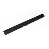 Infinity Drain - 72'' S-Stainless Steel Series Complete Kit with 2 1/2'' Wedge Wire Grate in Matte Black - Matte Black