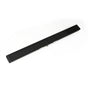 Infinity Drain - 72'' S-Stainless Steel Series Complete Kit with 2 1/2'' Wedge Wire Grate in Matte Black - Matte Black
