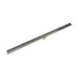 Infinity Drain - 36'' S-PVC Series Low Profile Complete Kit with 1 1/2'' Wedge Wire Grate in Satin Stainless - Satin Stainless