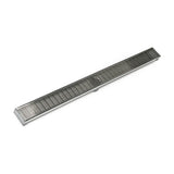 Infinity Drain - 36'' S-PVC Series Low Profile Complete Kit with 2 1/2'' Wedge Wire Grate in Satin Stainless - Satin Stainless