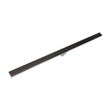 Infinity Drain - 72'' S-PVC Series Low Profile Complete Kit with 1 1/2'' Perforated Offset Slot Grate in Oil Rubbed Bronze - Oil Rubbed Bronze