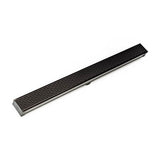 Infinity Drain - 72'' S-PVC Series Low Profile Complete Kit with 2 1/2'' Perforated Offset Slot Grate in Oil Rubbed Bronze - Oil Rubbed Bronze
