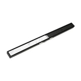 Infinity Drain - 48'' S-Stainless Steel Series Complete Kit with Tile Insert Frame in Matte Black - Matte Black