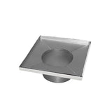 Infinity Drain - 4'' x 4'' Stainless Steel 2- Throat only in Polished Stainless - Polished Stainless