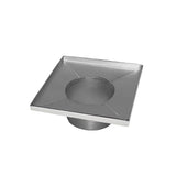 Infinity Drain - 4'' x 4'' Stainless Steel 2- Throat only in Satin Stainless - Satin Stainless