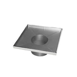 Infinity Drain - 5'' x 5'' Stainless Steel 2- Throat only in Polished Stainless - Polished Stainless