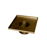Infinity Drain - 5'' x 5'' Stainless Steel 2- Throat only in Satin Bronze - Satin Bronze
