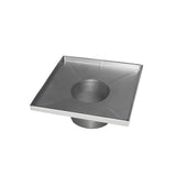 Infinity Drain - 5'' x 5'' Stainless Steel 2- Throat only in Satin Stainless - Satin Stainless