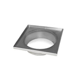 Infinity Drain - 5'' x 5'' Stainless Steel 4- Throat only in Satin Stainless - Satin Stainless