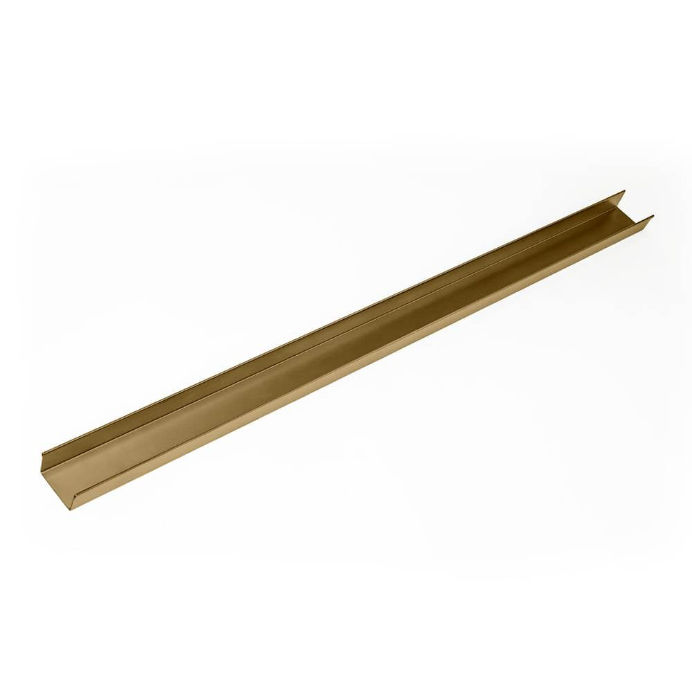 Infinity Drain - 48'' Stainless Steel Open Ended Channel for S-TIFAS 65/99 Series in Satin Bronze - Satin Bronze
