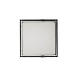 Infinity Drain - 5- x 5- Tile Drain Strainer in Polished Stainless with PVC Drain Body, 2'' Outlet - Polished Stainless