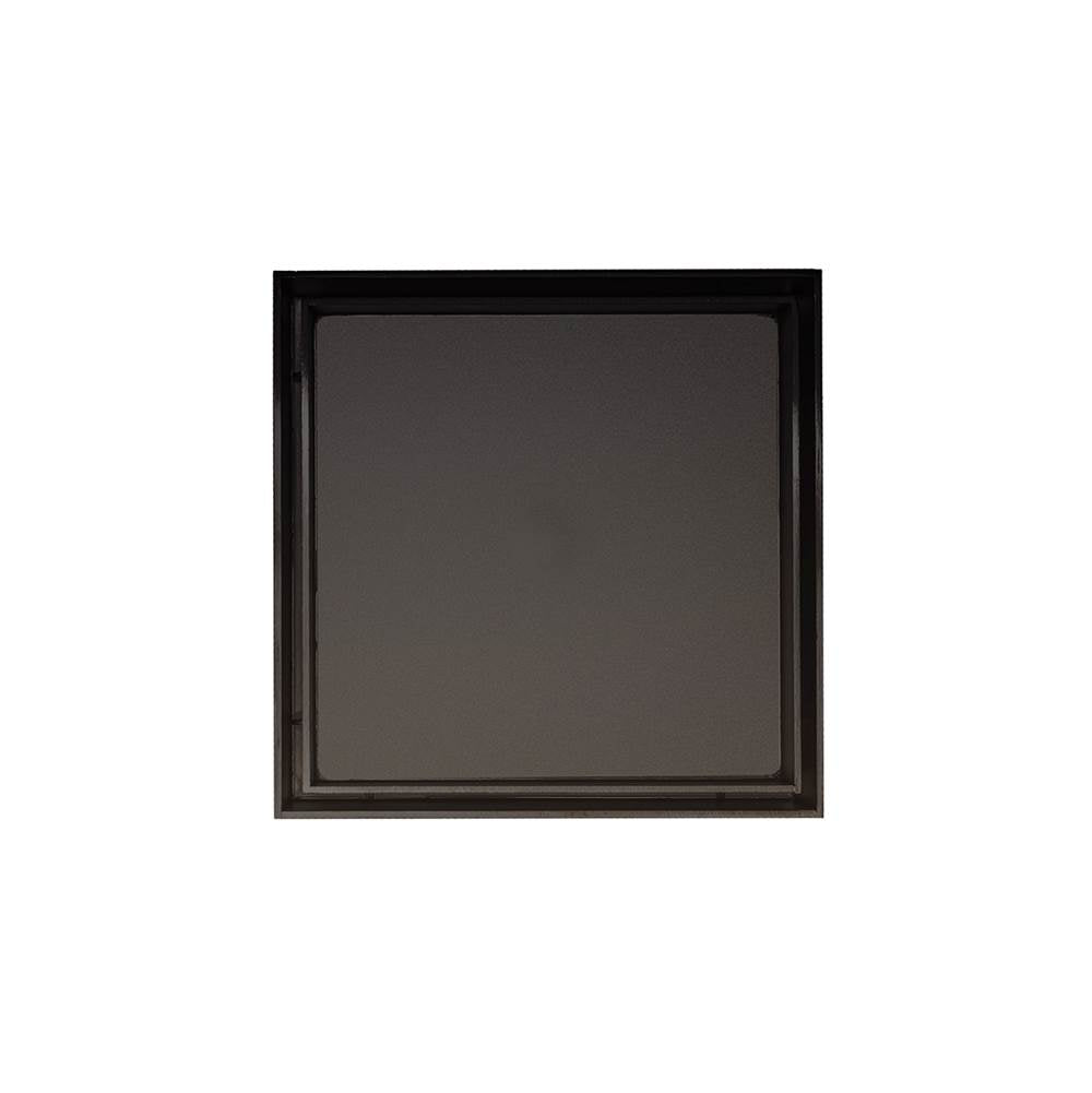 Infinity Drain - 5'' x 5'' TDB 15 Tile Insert Complete Kit in Oil Rubbed Bronze with PVC Bonded Flange Drain Body, 2'', 3'' and 4'' Outlet - Oil Rubbed Bronze