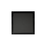 Infinity Drain - 5- x 5- Tile Drain Strainer in Matte Black with ABS Bonded Flange Drain Body, 2'', 3'' and 4'' Outlet - Matte Black