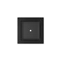 Infinity Drain - 5- x 5- Flanged Tile Drain Strainer for 3/4'' tile in Matte Black with ABS Drain Body, 2'' Outlet - Matte Black