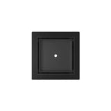 Infinity Drain - 5- x 5- Flanged Tile Drain Strainer for 3/4'' tile with 2- Throat in Matte Black - Matte Black