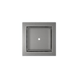 Infinity Drain - 5- x 5- Flanged Tile Drain Strainer for 3/4'' tile in Polished Stainless with PVC Drain Body, 2'' Outlet - Polished Stainless