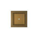 Infinity Drain - 5- x 5- Flanged Tile Drain Strainer for 3/4'' tile with 2- Throat in Satin Bronze - Satin Bronze
