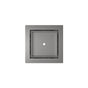 Infinity Drain - 5- x 5- Flanged Tile Drain Strainer for 3/8'' tile in Satin Stainless with Cast Iron Drain Body, 2'' Outlet - Satin Stainless