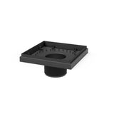Infinity Drain - 5''x5'' 2'' ABS Throat in Matte Black - Matte Black