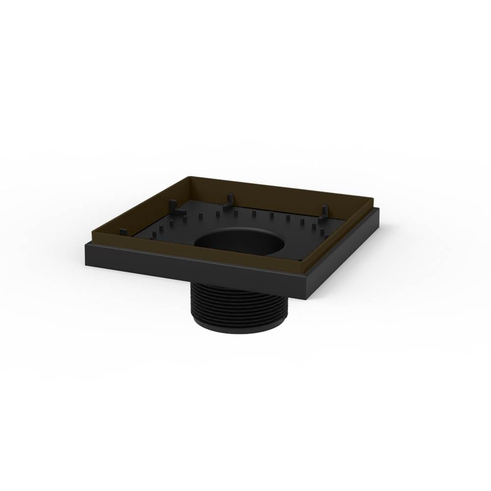 Infinity Drain - 5''x5'' 2'' ABS Throat in Oil Rubbed Bronze - Oil Rubbed Bronze