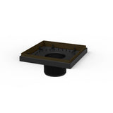 Infinity Drain - 5''x5'' 2'' ABS Throat in Oil Rubbed Bronze - Oil Rubbed Bronze