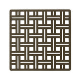 Infinity Drain - 5'' x 5'' Weave Pattern Decorative Plate for V 5, VD 5, VDB 5 in Oil Rubbed Bronze - Oil Rubbed Bronze
