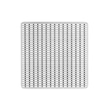 Infinity Drain - 4'' x 4'' Wedge Wire Pattern Decorative Plate for W 4, WD 4, WDB 4 in Satin Stainless - Satin Stainless