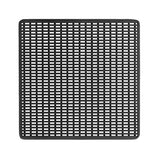 Infinity Drain - 5'' x 5'' Wedge Wire Pattern Decorative Plate for W 5, WD 5, WDB 5 in Matte Black - Matte Black