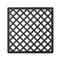 Infinity Drain - 5'' x 5'' Criss-Cross Pattern Decorative Plate for X 5, XD 5, XDB 5 in Matte Black - Matte Black