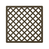 Infinity Drain - 5'' x 5'' Criss-Cross Pattern Decorative Plate for X 5, XD 5, XDB 5 in Oil Rubbed Bronze - Oil Rubbed Bronze