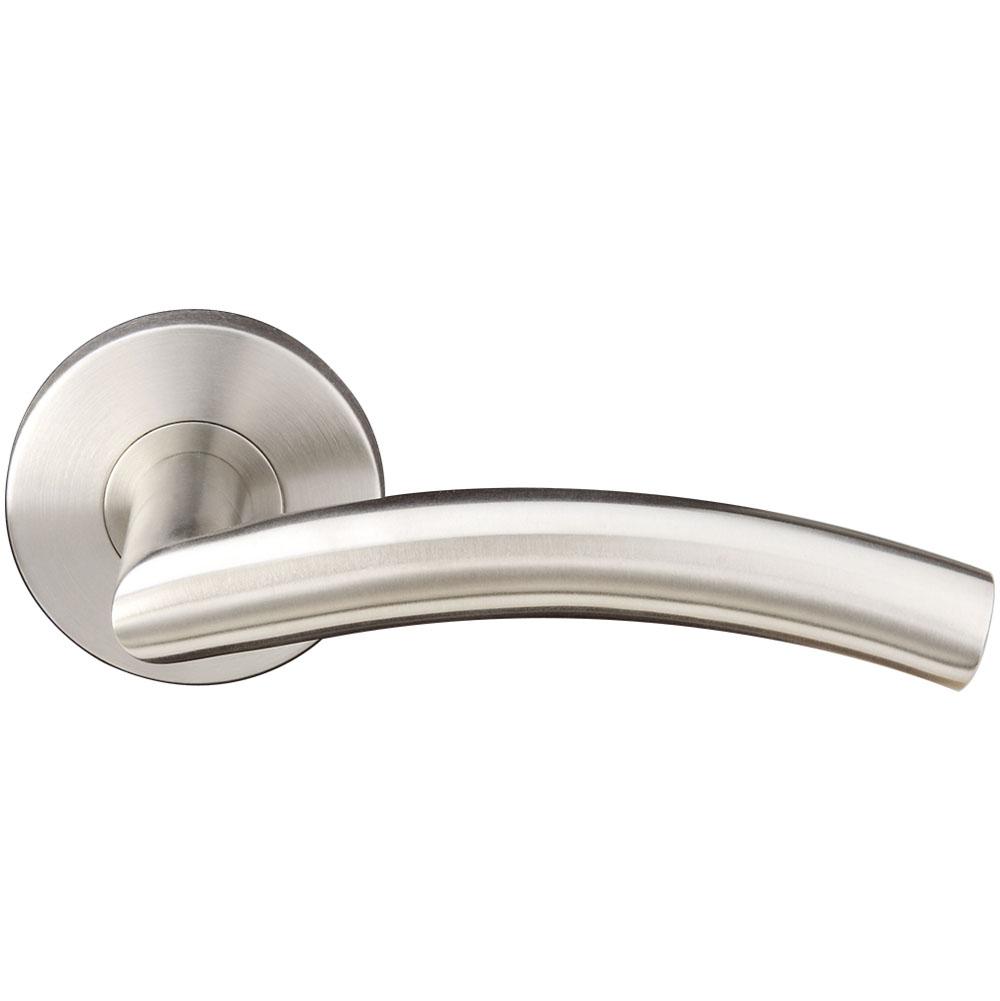 INOX - RA 104 Brussels, TL4 Passage Set, 2-3/8''  BS, 32D - Satin Stainless Steel