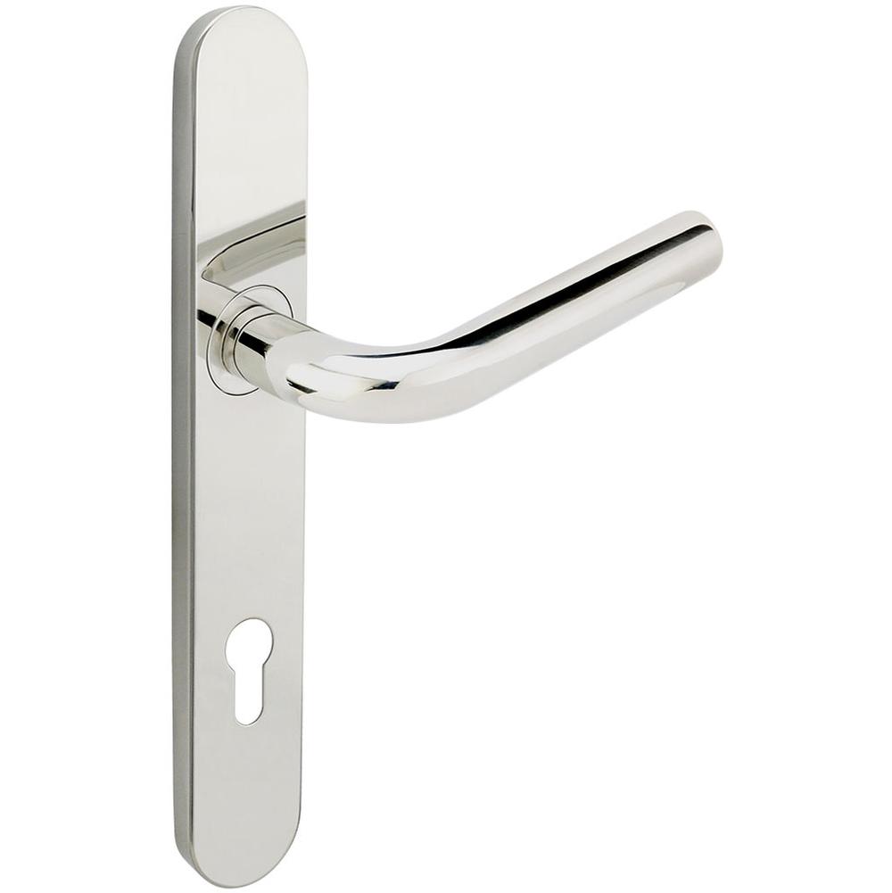 INOX - BP Multipoint 101 Cologne Euro Entry Lever High US32 LH - Polished Stainless Steel