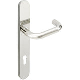 INOX - BP Multipoint 102 Munich Euro Entry Lever High US32 LH - Polished Stainless Steel