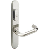 INOX - BP Multipoint 102 Munich US Entry Lever Low US32 RH - Polished Stainless Steel